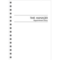 Collins MDA51A 1/4 Hour Time Manager Refill A5 1 Day Per Page 2027 Black