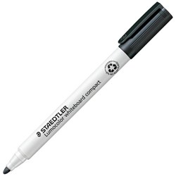 Staedtler Lumocolor 341-9 Compact Black Whiteboard Marker Bullet Tip