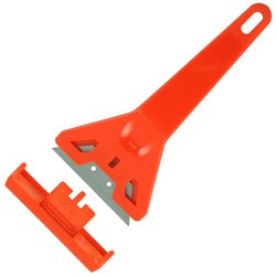 Plastic Window Scraper Red