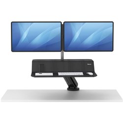 Fellowes Lotus RT Sit Stand Dual Workstation Black