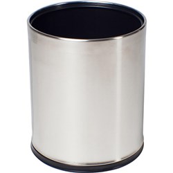 Compass Round Rubbish Bin Stainless Steel 10L
