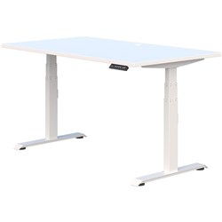 Summit II Electric Single User Height Adjustable Desk 1800mm Snowdrift/White