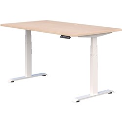 Summit II Electric Single User Height Adjustable Desk 1800mm Refined Oak/White