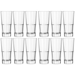 Libbey Endeavor Highball Glass Tumbler Stackable 355ml, Pack of 12