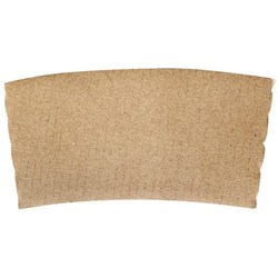 BioPak Kraft Cup Sleeves 237ml, Pack of 100