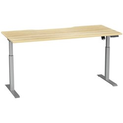 Breeze Active Electric Height Adjustable Desk Bluetooth 1800mm Atlantic Oak/Silver