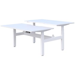 Summit II 2 Pod B2B Electric Height Adjustable Desk 1800mm Snowdrift/White