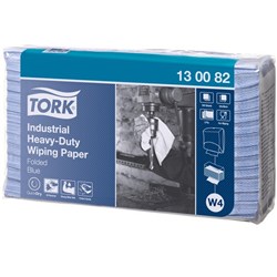 Tork Industrial Heavy Duty W4 Wiping Paper Towel 3 Ply, Carton of 5 Packs of 100