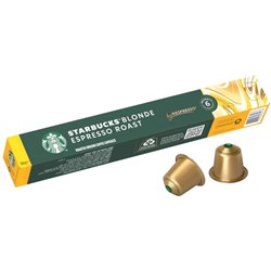 Starbucks Blonde Espresso Roast Coffee Capsules, Box of 10