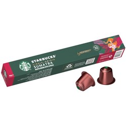 Starbucks Single Origin Sumatra Coffee Capsules, Box of 10