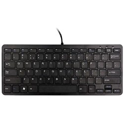 R-Go Compact Anti-Glare Wired Keyboard Black