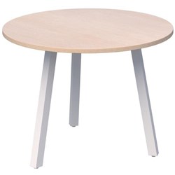 Fiord Meeting Table 1000mm Refined Oak/White