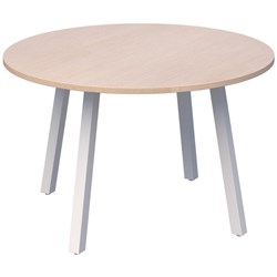 Fiord Meeting Table 1200mm Refined Oak/White
