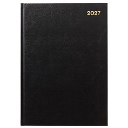 Winc A41 1/2 Hour Appointment Diary Recycled A4 1 Day Per Page 2027 Black