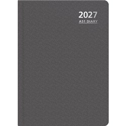 OfficeMax A51 1/2 Hour Appointment Diary A5 1 Day Per Page 2027 Grey