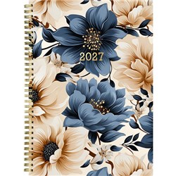 Collins A53 Diary A5 Week To View 2027 Romantic Floral