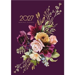 Collins A4 Diary Planner Month To View 2027 Bouquet