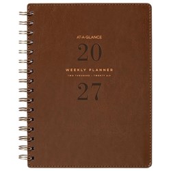 At-A-Glance A5 Diary Planner Week/Month PU 2027 Tan