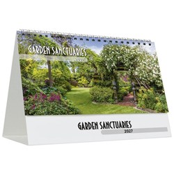 Easy2C Desk Calendar Month To View Garden Sanctuary 2027
