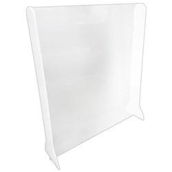 Boyd Visuals Countertop Barrier Screen 605mm x 900mm Clear No Parcel Cutout