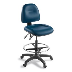 Eden Office Graphic Highlift Task Chair Mid Back 3 Lever Charisma Vinyl/Navy