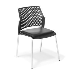 Punch Cafe Chair Charisma Vinyl/Black/Chrome