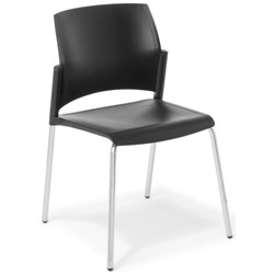 Eden Spring Chair Black/Chrome