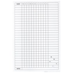 Boyd Visuals Staff Whiteboard Magnetic 600 x 900mm