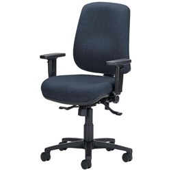 Energy Vegas Task Chair With Arms 3 Lever Seat Slide Black Fabric