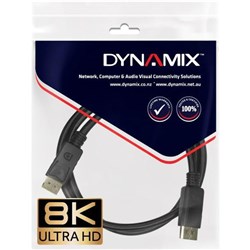 Dynamix DisplayPort V1.4 Cable 3m Black