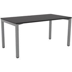 Cubit Single User Desk 1500mm Black/Silver