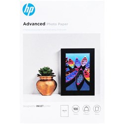 HP 10x15cm 250gsm Glossy Inkjet Advanced Photo Paper, Pack of 100