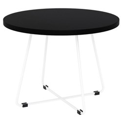 Zion Round Coffee Table 600mm Black/White