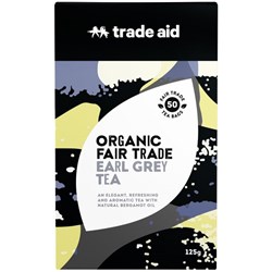 Trade Aid Fair Trade Organic Tea Bags Earl Grey, Pack of 50