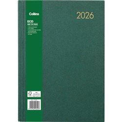 Collins A41 Eco Diary A4 1 Day Per Page 2026 Green