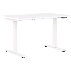 Klever Pro Electric Single User Height Adjustable Desk 1200mm Snowdrift/White