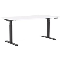 Klever Pro Electric Single User Height Adjustable Desk 1200mm Snowdrift/Black