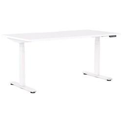 Klever Pro Electric Single User Height Adjustable Desk 1500mm Snowdrift/White