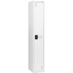 Precision Classic Locker 1 Tier Flush Lock 300mm White Satin