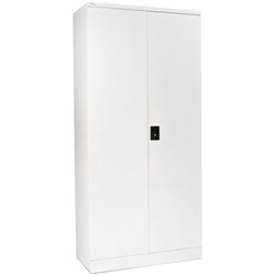 Firstline Stationery Cupboard 1830mm White Satin