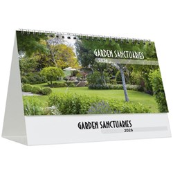 Easy2C Desk Calendar 2026 Garden Sanctuaries