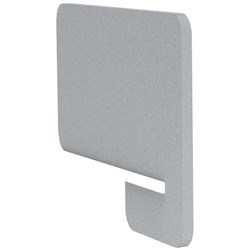 Boyd Visuals Acoustic Desk Divider Side Slot In 800mm Light Grey