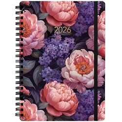 Collins A51 Diary A5 1 Day Per Page 2026 Vintage Botanicals