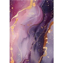 Collins Diary Planner A4 Month To View 2026 Gold Geometric