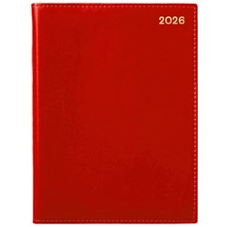 Winc A51 1/2 Hour Appointment Diary PVC A5 1 Day Per Page 2026 Red