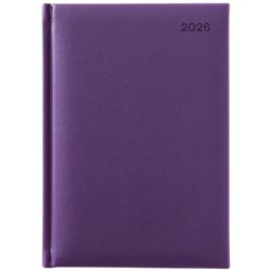 Winc A41 1/2 Hour Appointment Diary Soft Touch A4 1 Day Per Page 2026 Purple