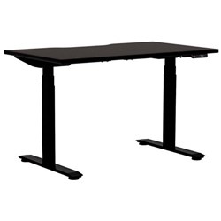 Klever Pro Electric Single User Height Adjustable Desk 1200mm Black/Black