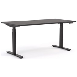 Klever Pro Electric Single User Height Adjustable Desk 1500mm Black/Black