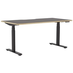 Klever Pro Electric Single User Height Adjustable Desk 1500mm Black/Classic Oak/Black