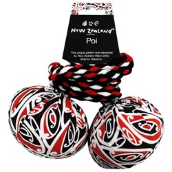 Maori Poi Kotahitanga Design, Set of 2